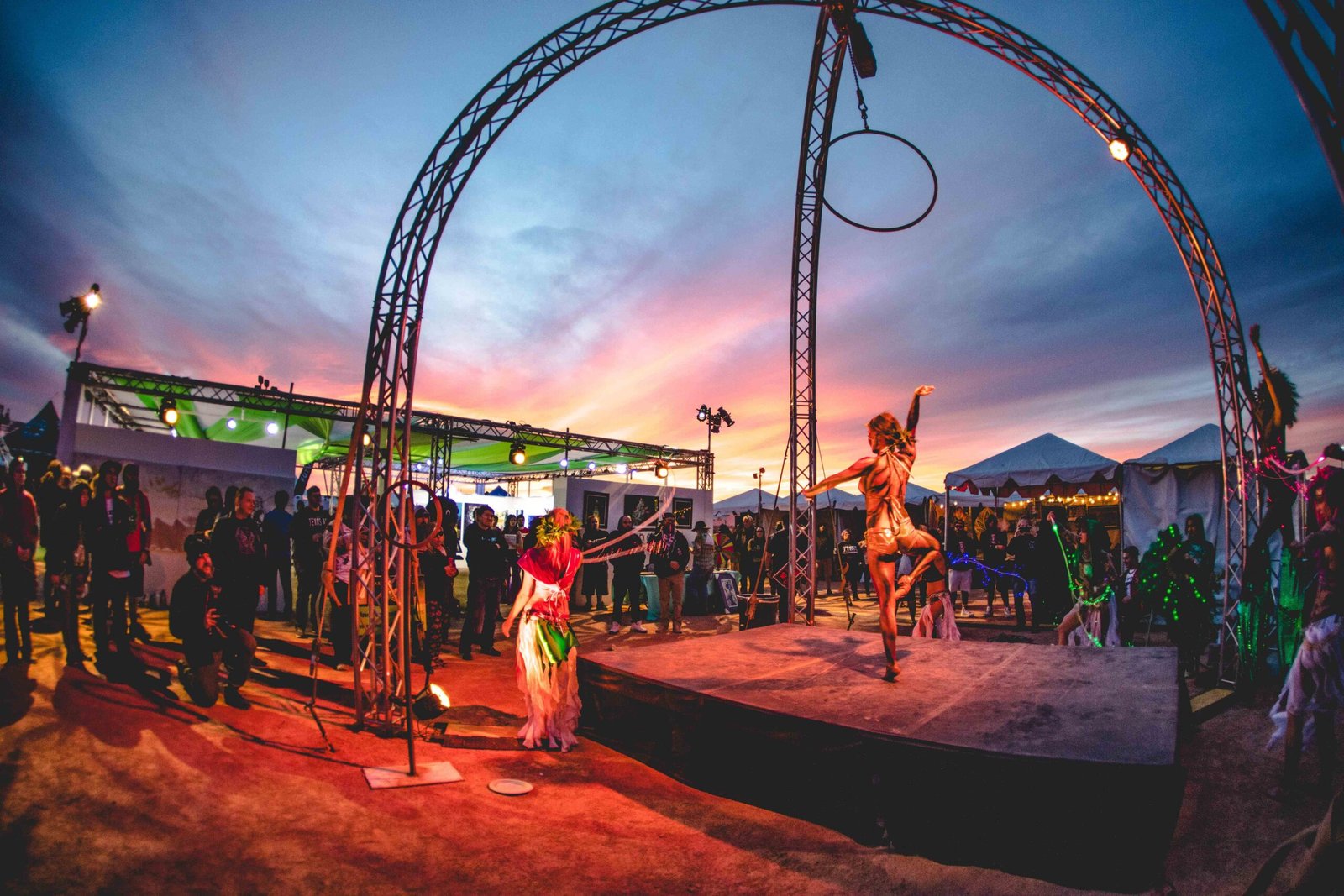 aerialist at Music Festival 