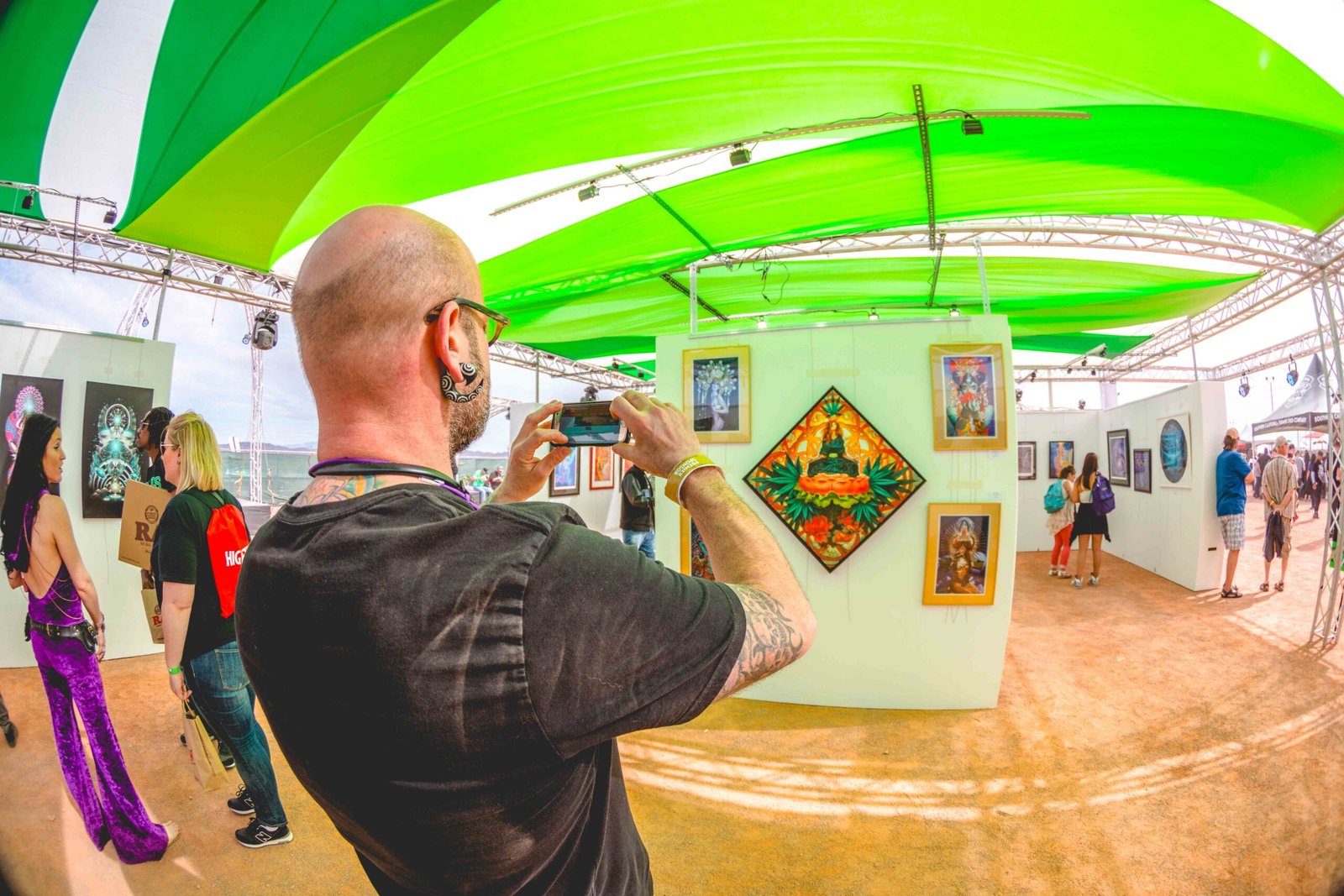 Art Gallery at a music festival