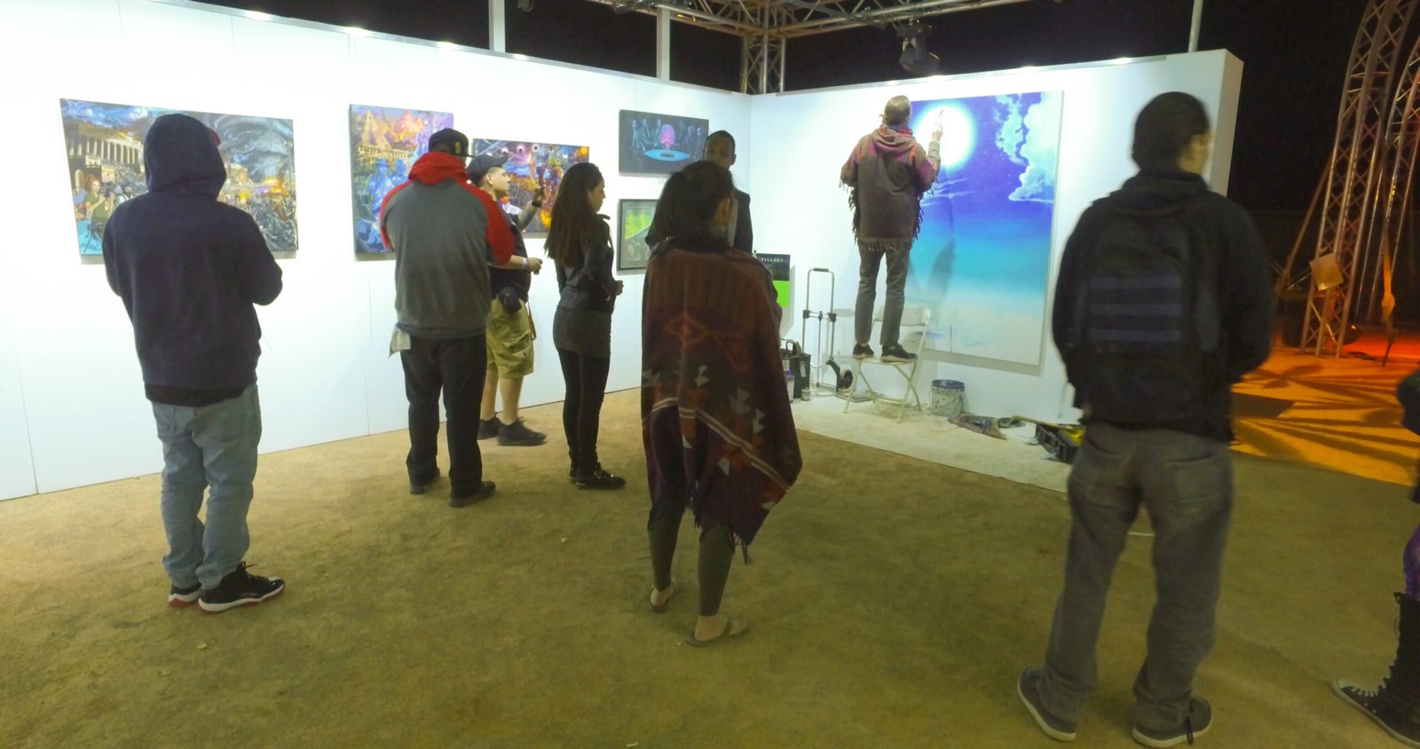 Visionary Art Gallery at Music Festival